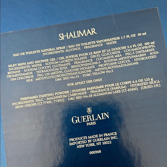 Vintage Guerlain Shalimar 3 Piece Shower Gel Dusting Powder Spray Gift Set - Picture 7 of 7